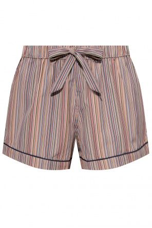 drawstring-waist patch-pocket swim shorts